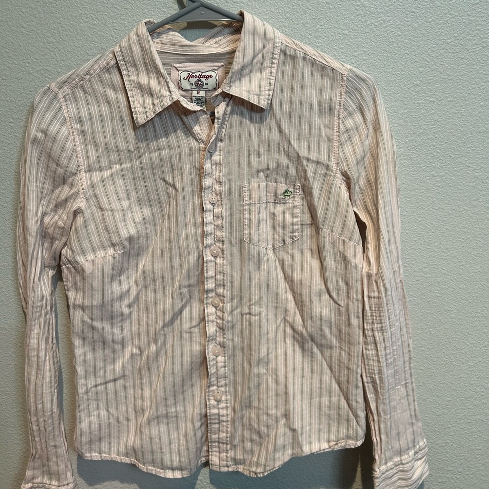 Pink button up